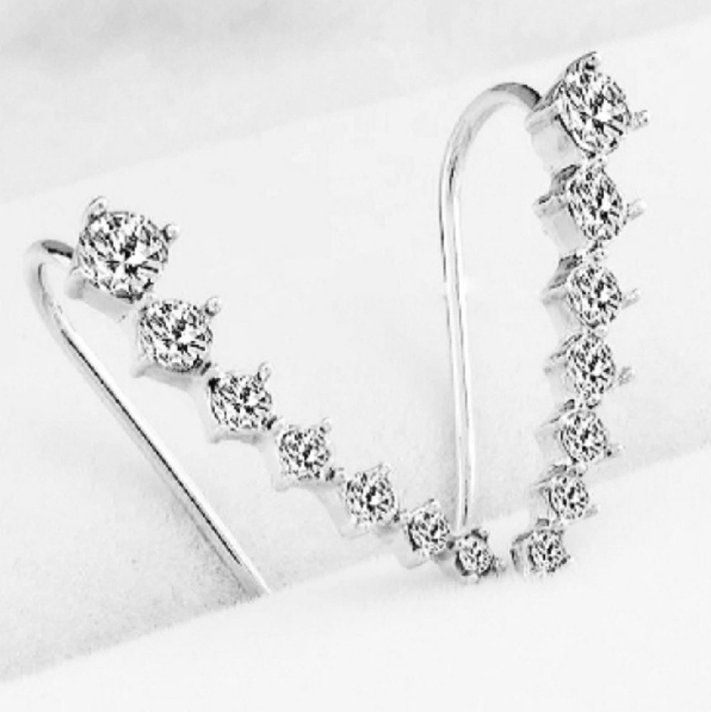 1 LEFT 🎀3/$22🎀 Rhinestone Crawler Earrings - Picture 3 of 5